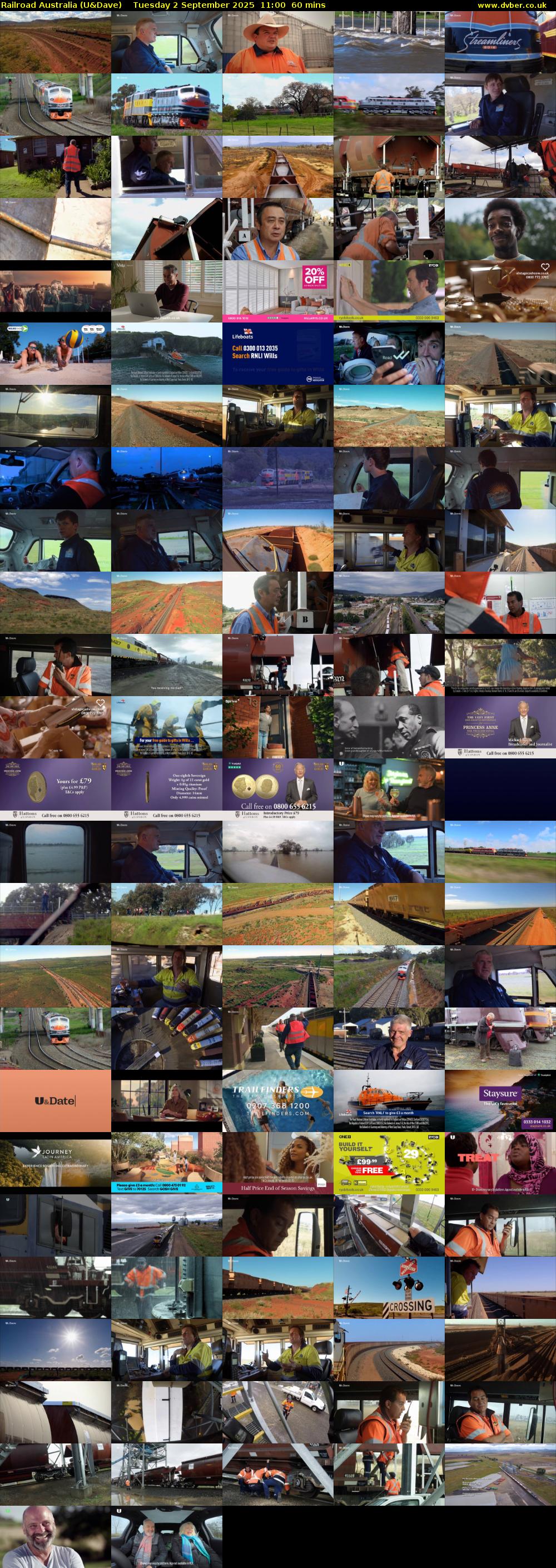 Railroad Australia (U&Dave) Tuesday 2 September 2025 11:00 - 12:00