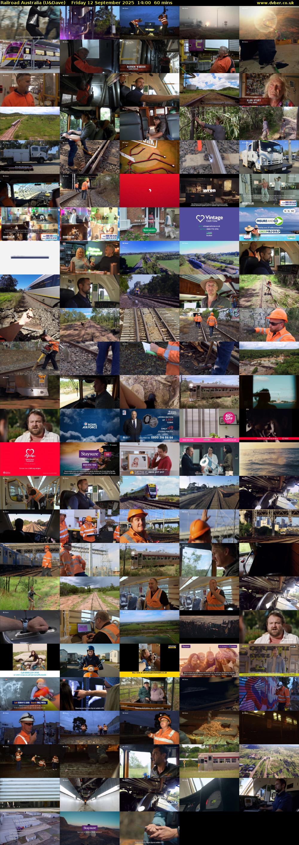 Railroad Australia (U&Dave) Friday 12 September 2025 14:00 - 15:00