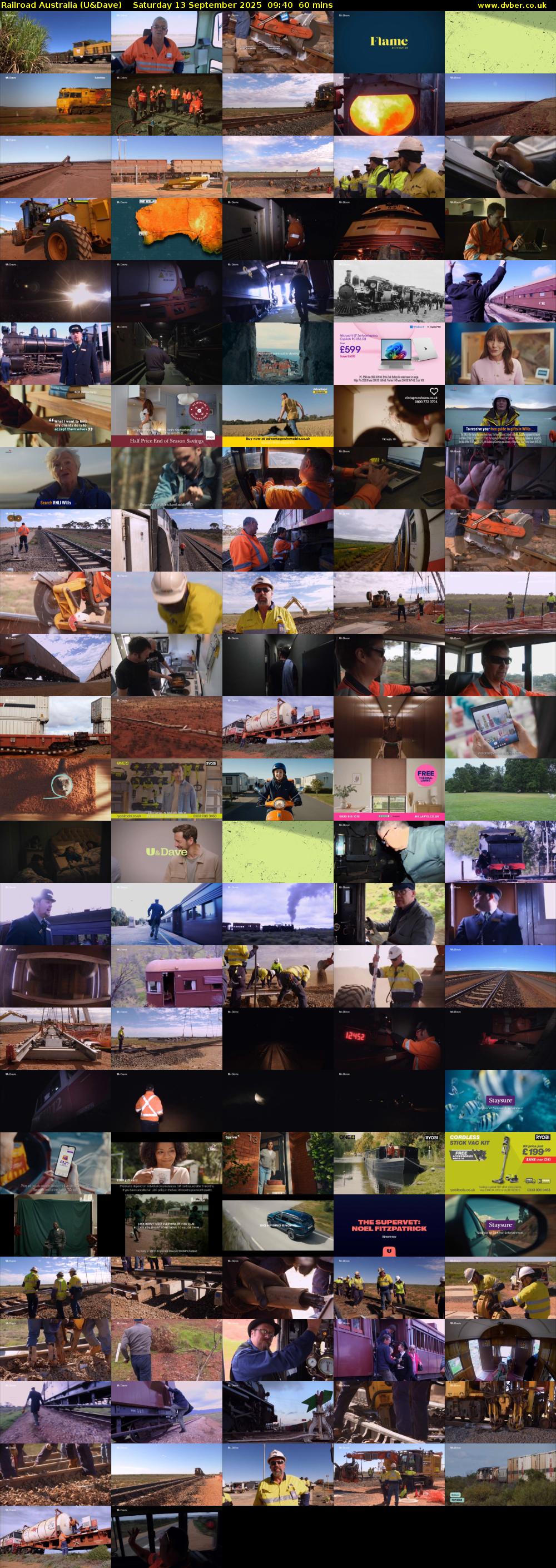 Railroad Australia (U&Dave) Saturday 13 September 2025 09:40 - 10:40