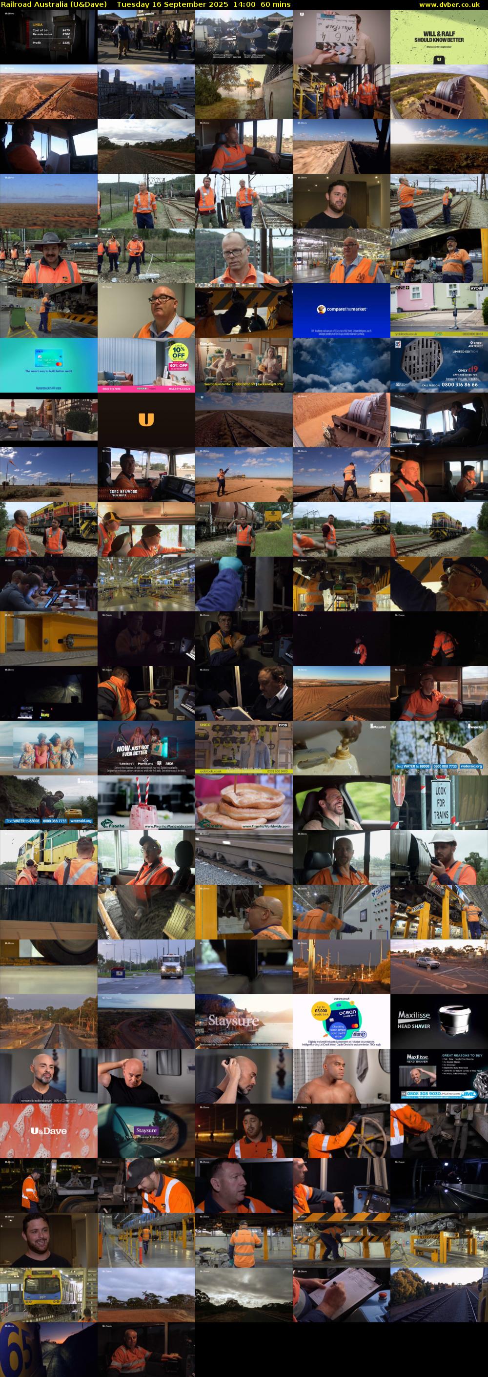Railroad Australia (U&Dave) Tuesday 16 September 2025 14:00 - 15:00