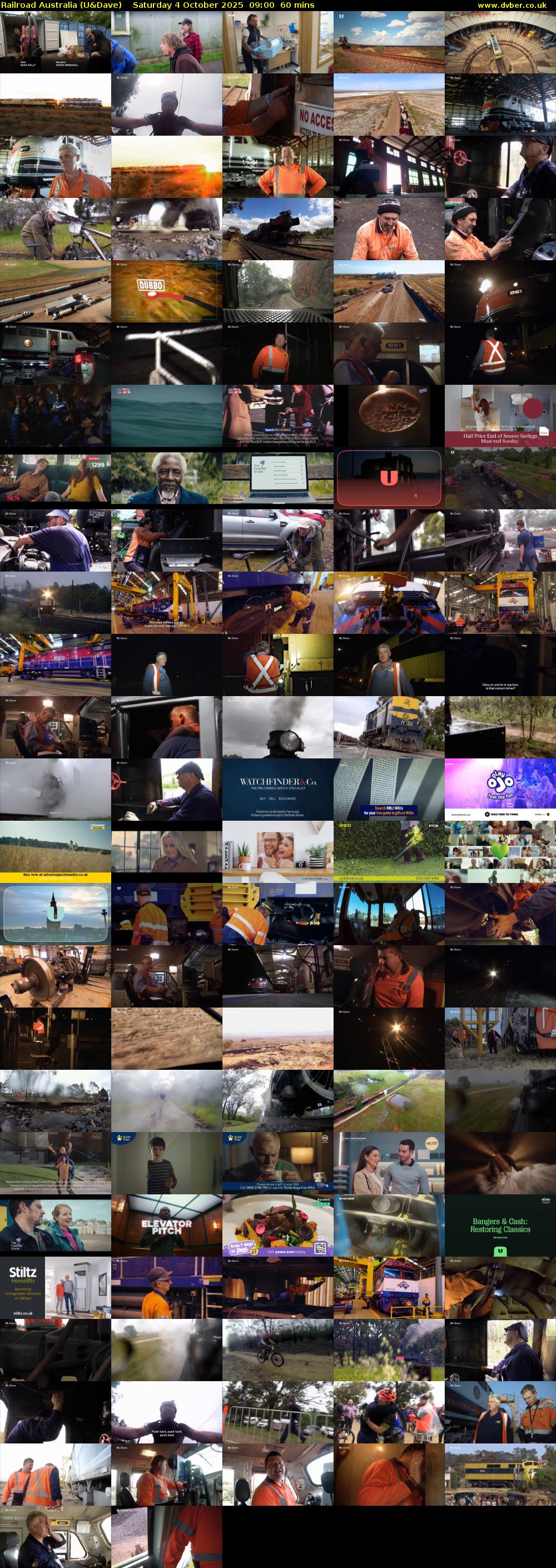 Railroad Australia (U&Dave) Saturday 4 October 2025 09:00 - 10:00