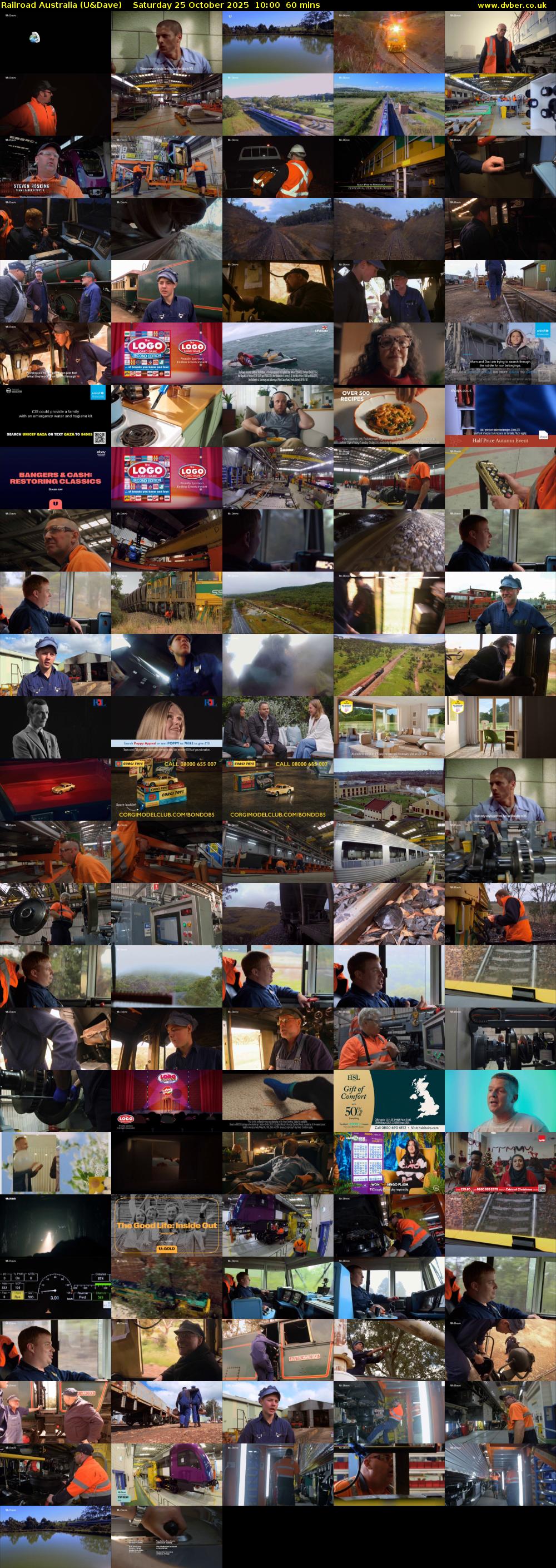 Railroad Australia (U&Dave) Saturday 25 October 2025 10:00 - 11:00