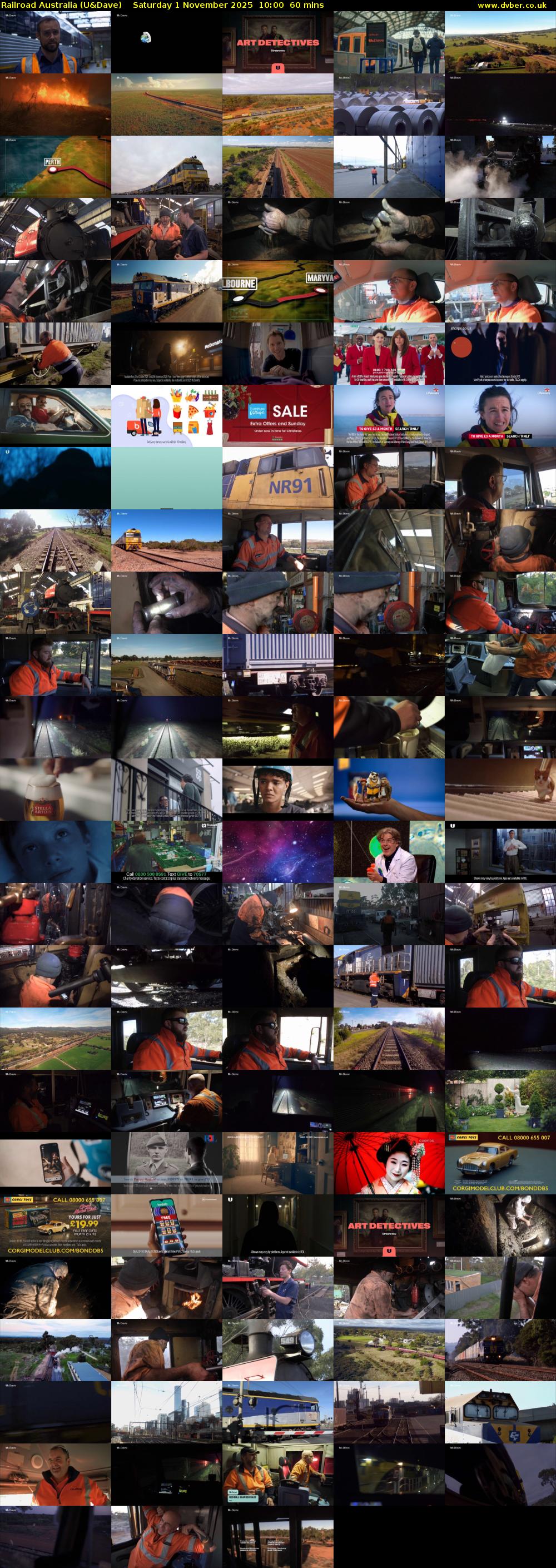 Railroad Australia (U&Dave) Saturday 1 November 2025 10:00 - 11:00