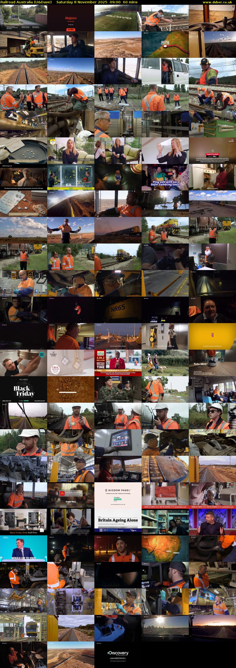 Railroad Australia (U&Dave) Saturday 8 November 2025 09:00 - 10:00