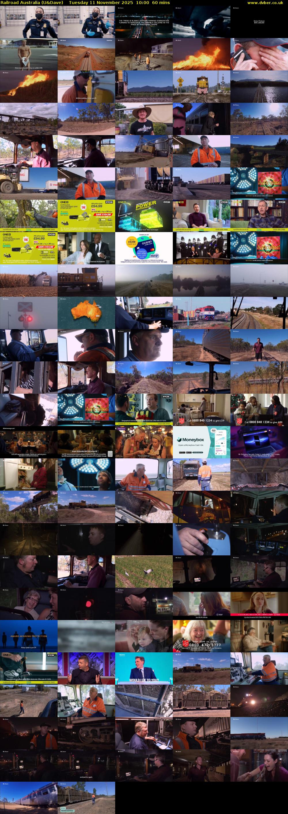 Railroad Australia (U&Dave) Tuesday 11 November 2025 10:00 - 11:00