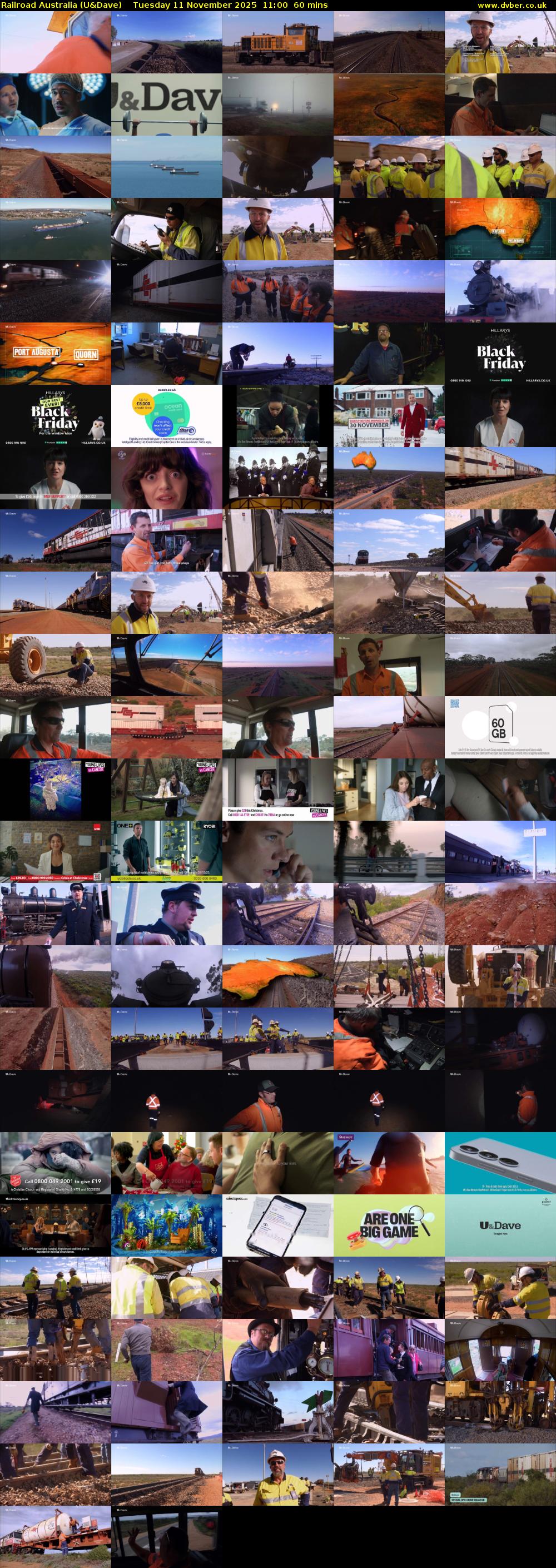 Railroad Australia (U&Dave) Tuesday 11 November 2025 11:00 - 12:00