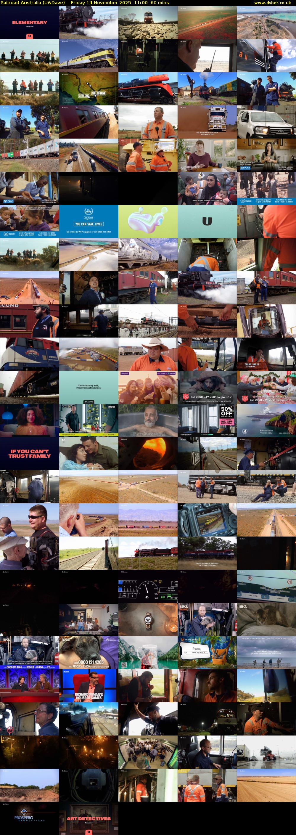 Railroad Australia (U&Dave) Friday 14 November 2025 11:00 - 12:00