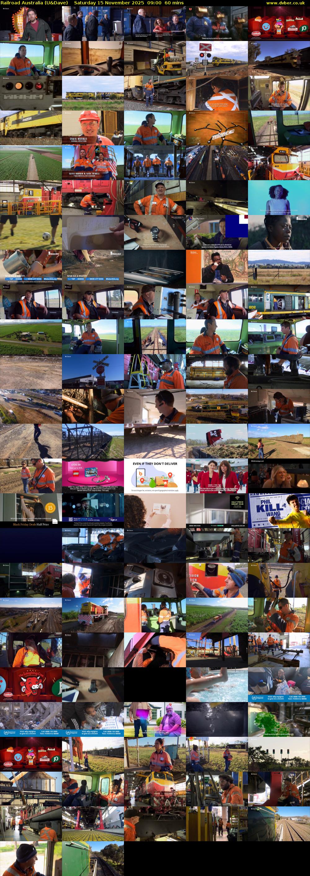 Railroad Australia (U&Dave) Saturday 15 November 2025 09:00 - 10:00