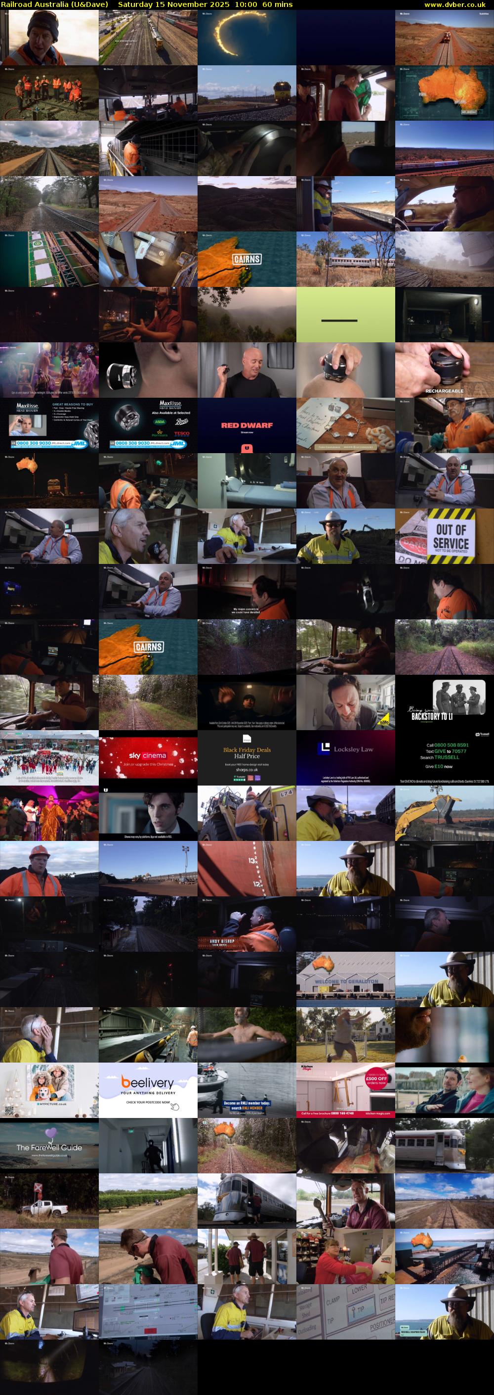 Railroad Australia (U&Dave) Saturday 15 November 2025 10:00 - 11:00