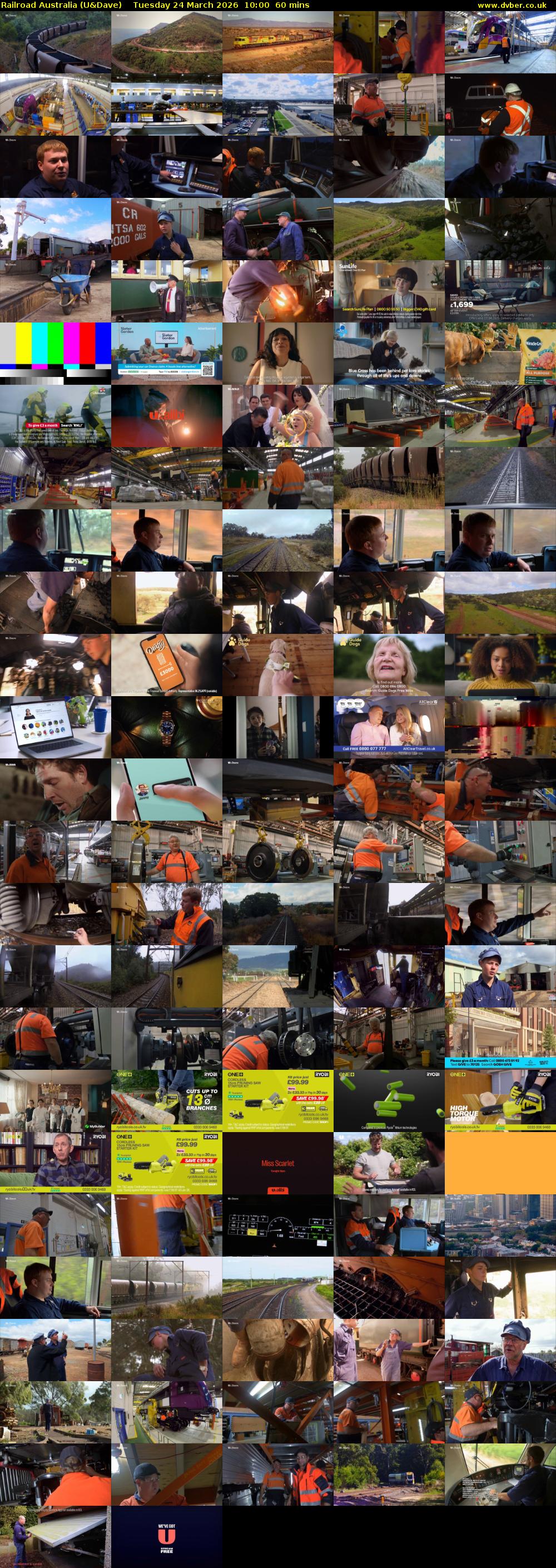 Railroad Australia (U&Dave) Tuesday 24 March 2026 10:00 - 11:00