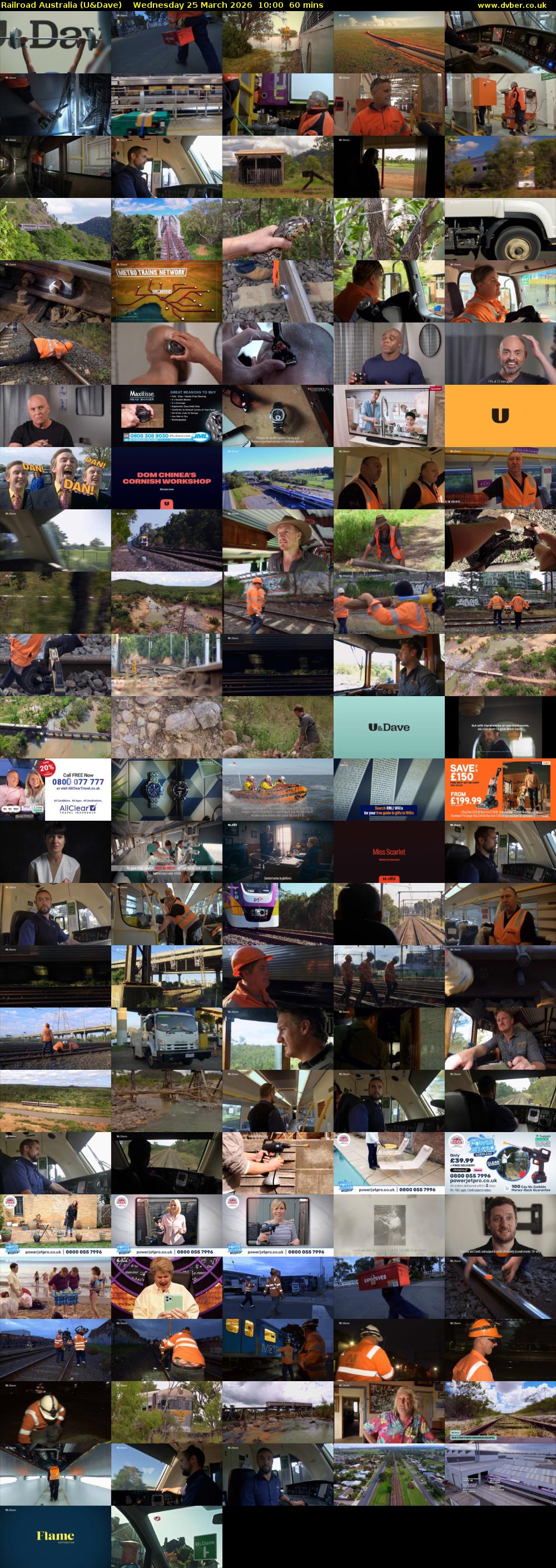 Railroad Australia (U&Dave) Wednesday 25 March 2026 10:00 - 11:00