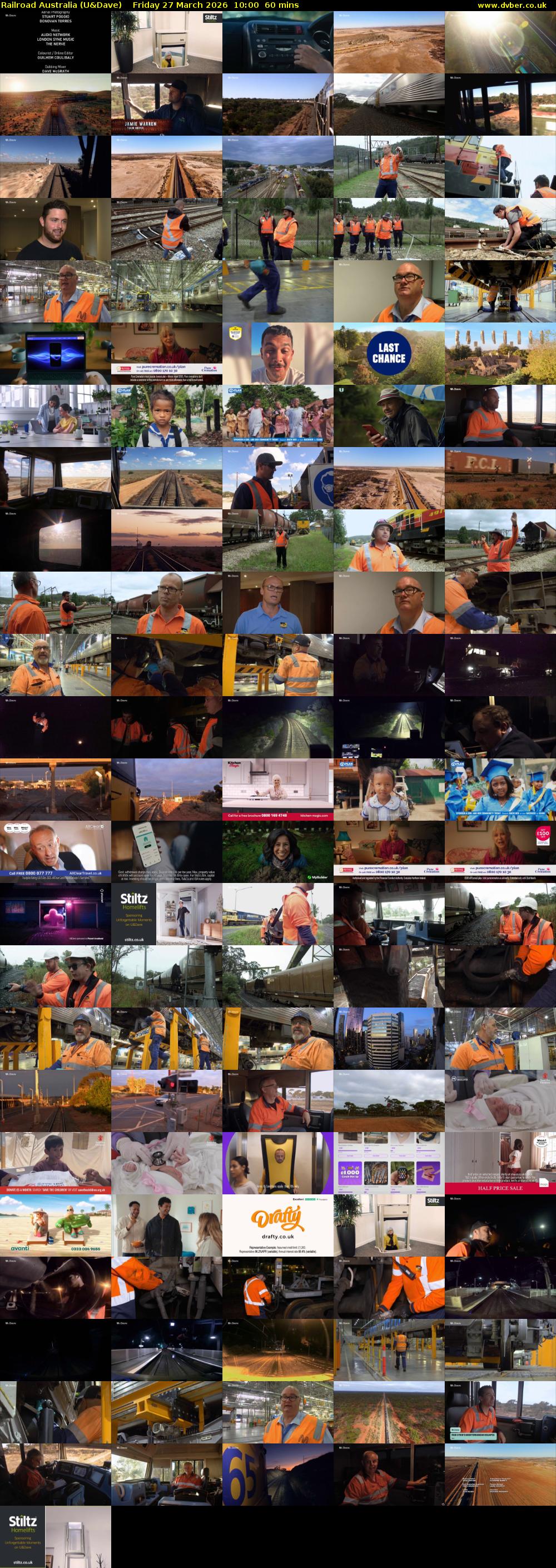 Railroad Australia (U&Dave) Friday 27 March 2026 10:00 - 11:00