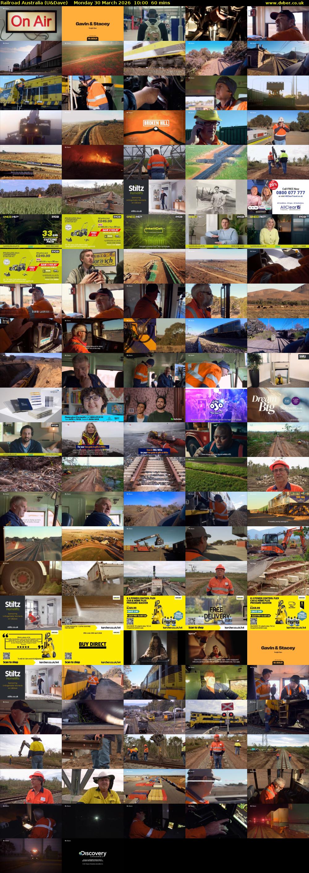 Railroad Australia (U&Dave) Monday 30 March 2026 10:00 - 11:00