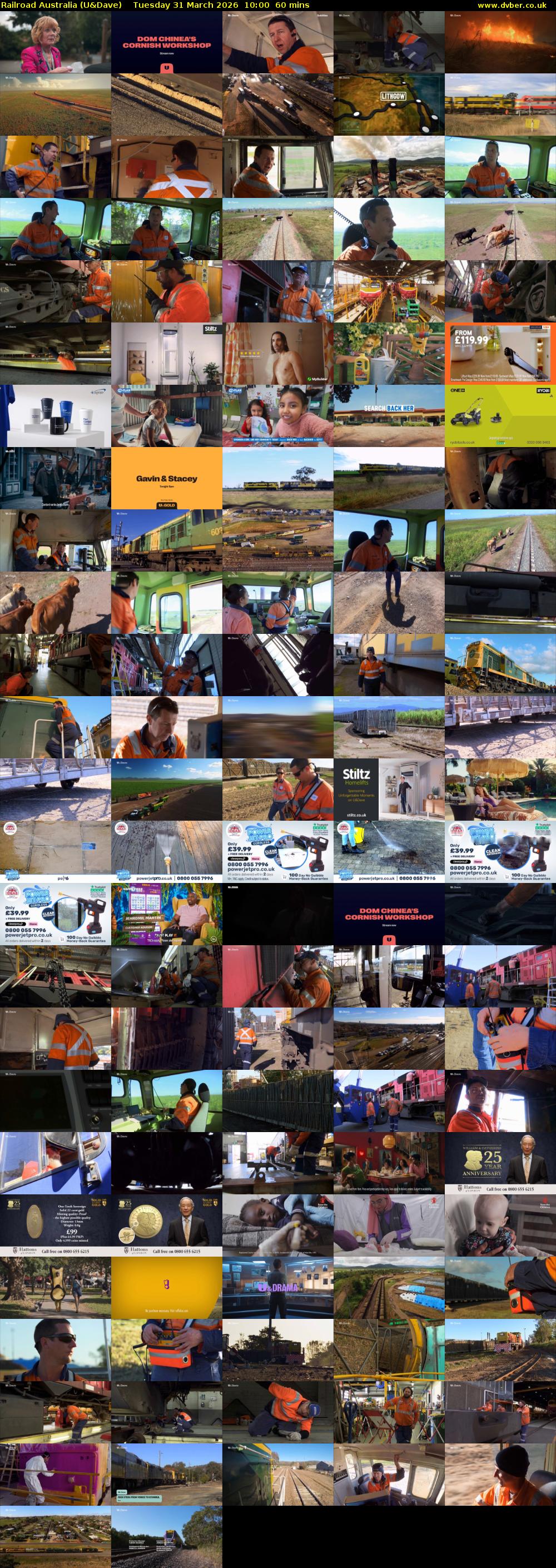 Railroad Australia (U&Dave) Tuesday 31 March 2026 10:00 - 11:00
