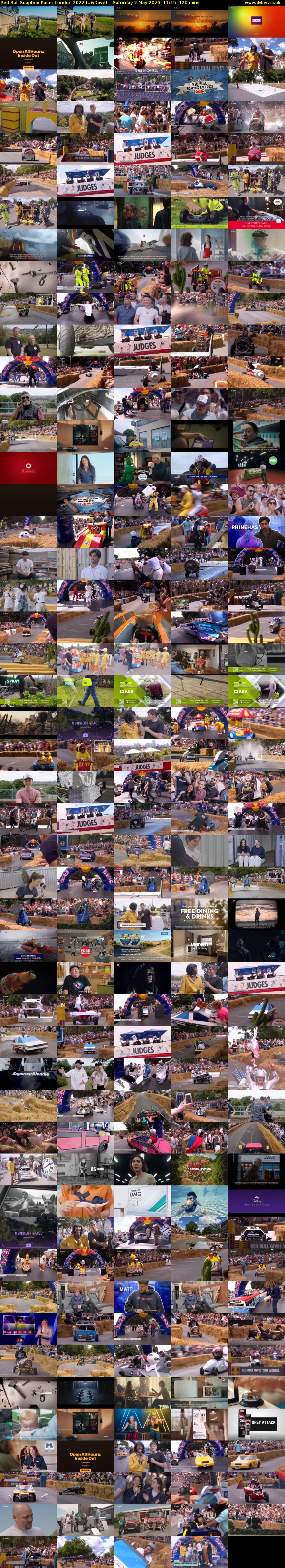 Red Bull Soapbox Race: London 2022 (U&Dave) Saturday 2 May 2026 11:15 - 13:15