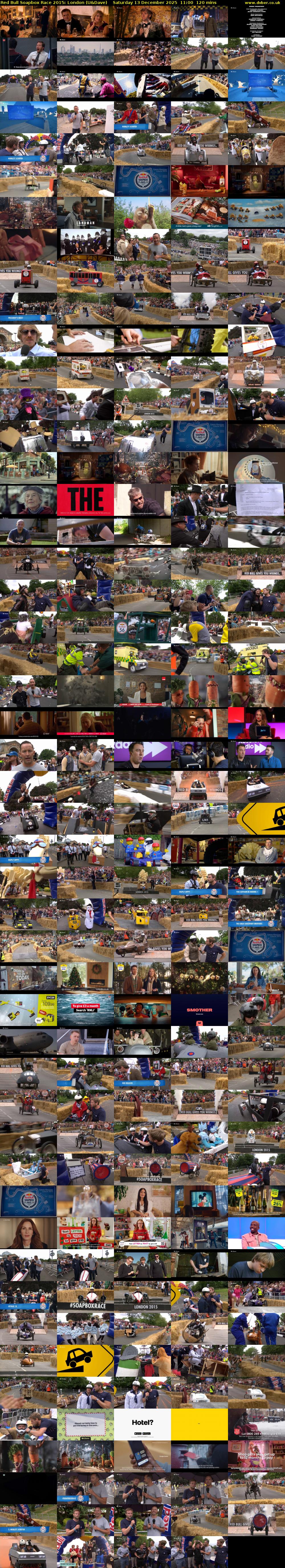 Red Bull Soapbox Race 2015: London (U&Dave) Saturday 13 December 2025 11:00 - 13:00