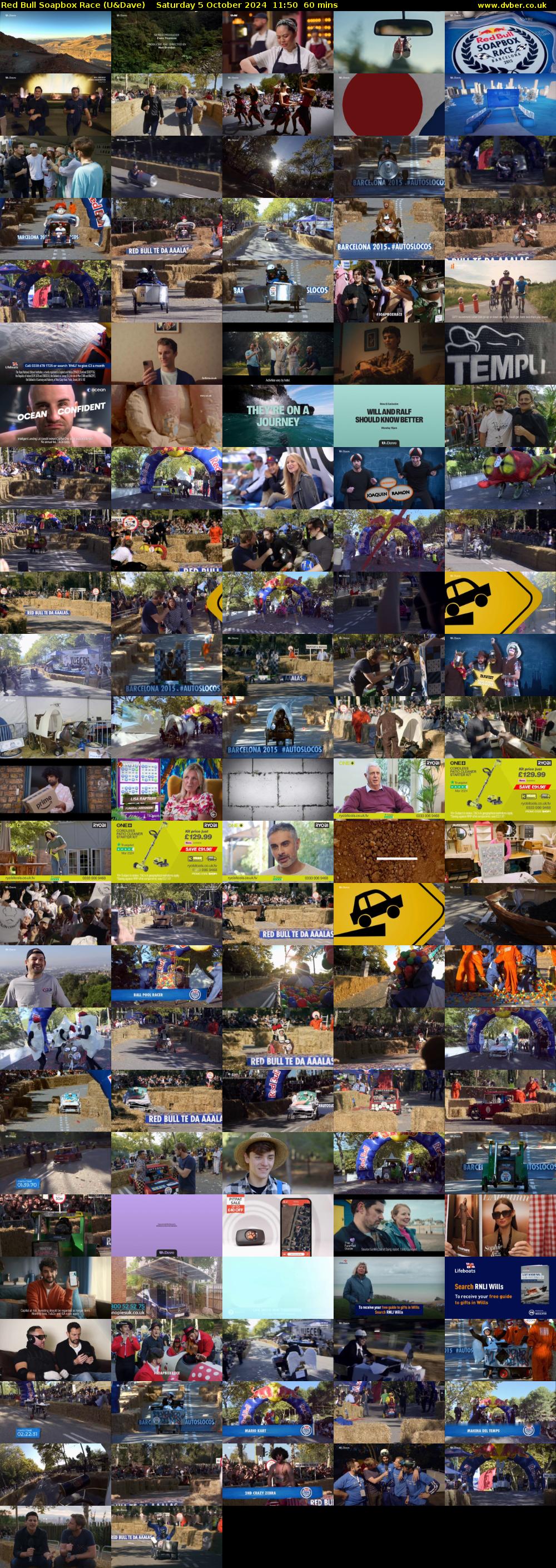 Red Bull Soapbox Race (U&Dave) Saturday 5 October 2024 11:50 - 12:50