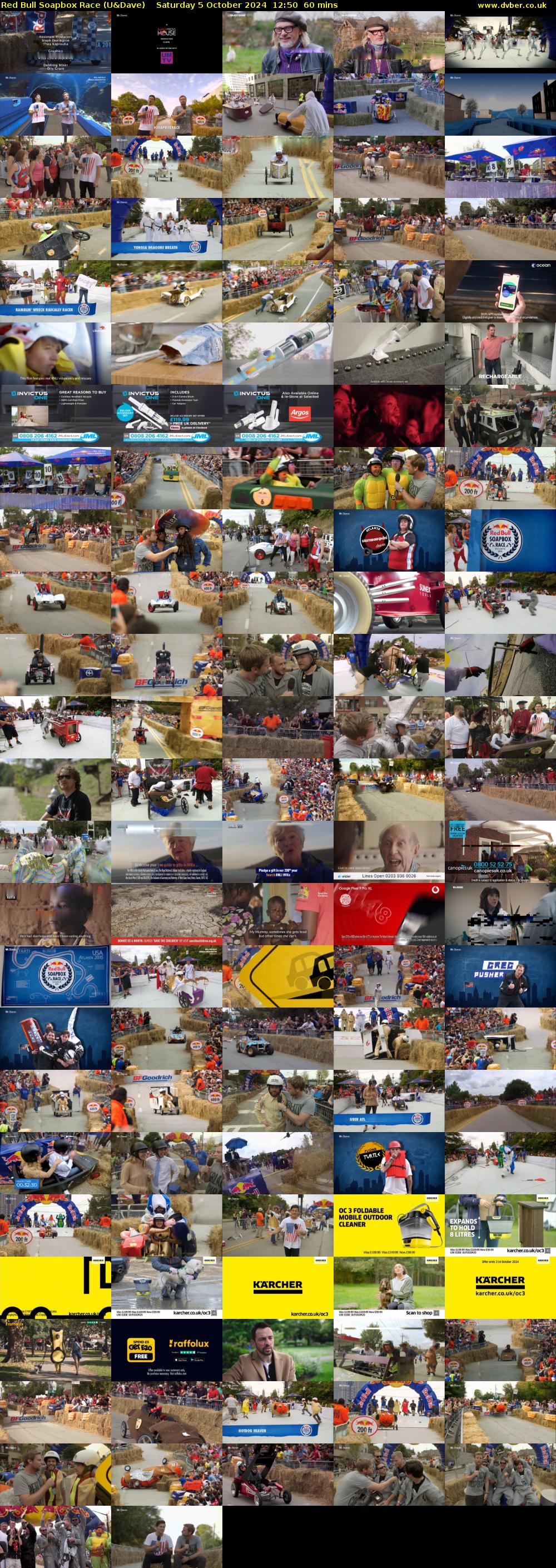 Red Bull Soapbox Race (U&Dave) Saturday 5 October 2024 12:50 - 13:50