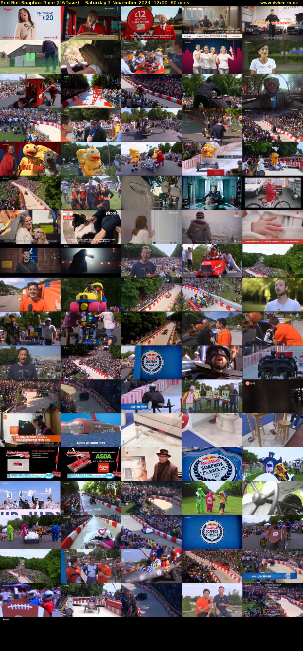 Red Bull Soapbox Race (U&Dave) Saturday 2 November 2024 12:00 - 13:00