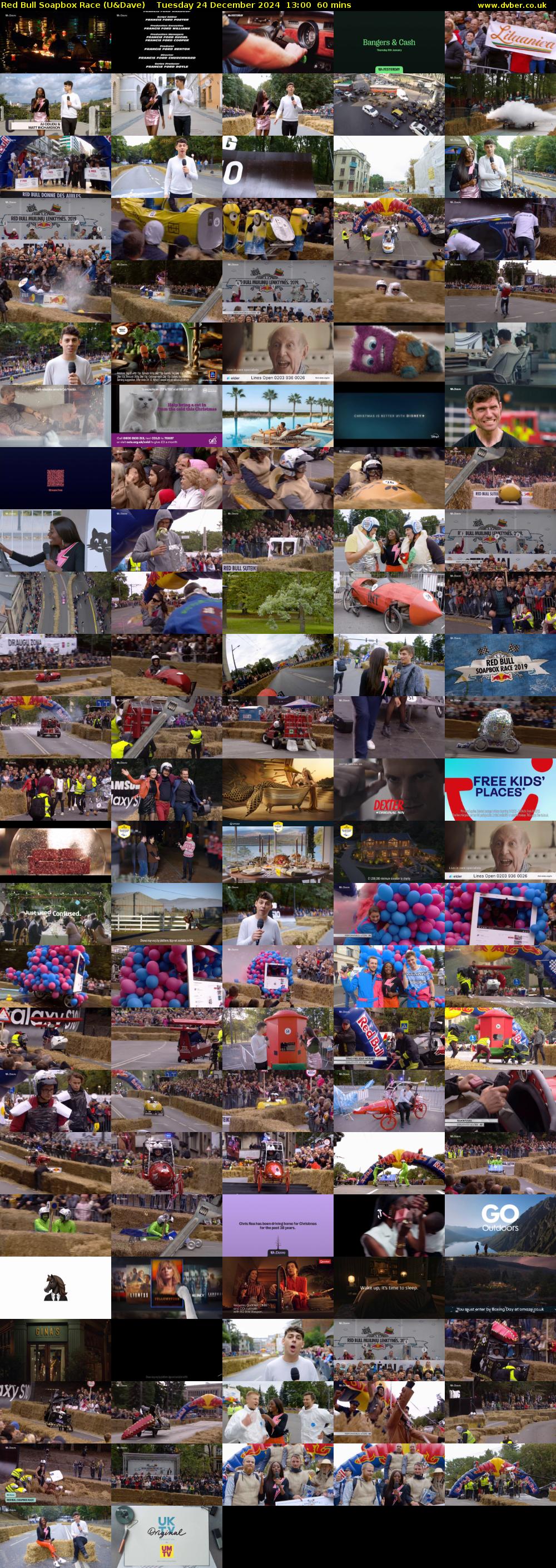 Red Bull Soapbox Race (U&Dave) Tuesday 24 December 2024 13:00 - 14:00