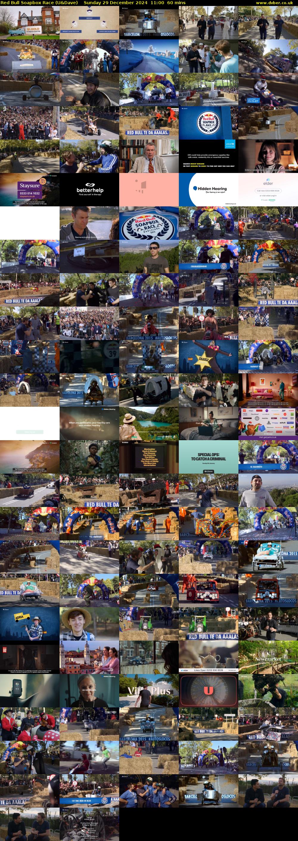 Red Bull Soapbox Race (U&Dave) Sunday 29 December 2024 11:00 - 12:00