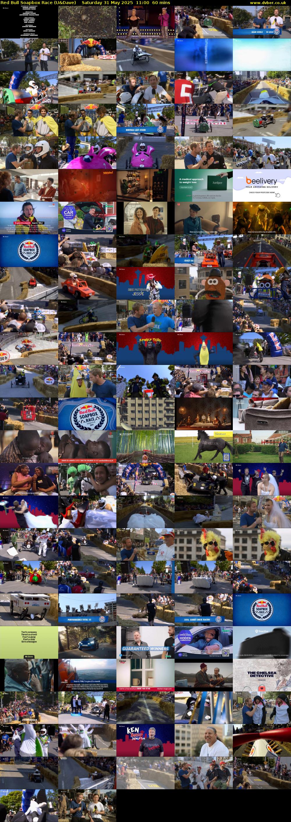 Red Bull Soapbox Race (U&Dave) Saturday 31 May 2025 11:00 - 12:00