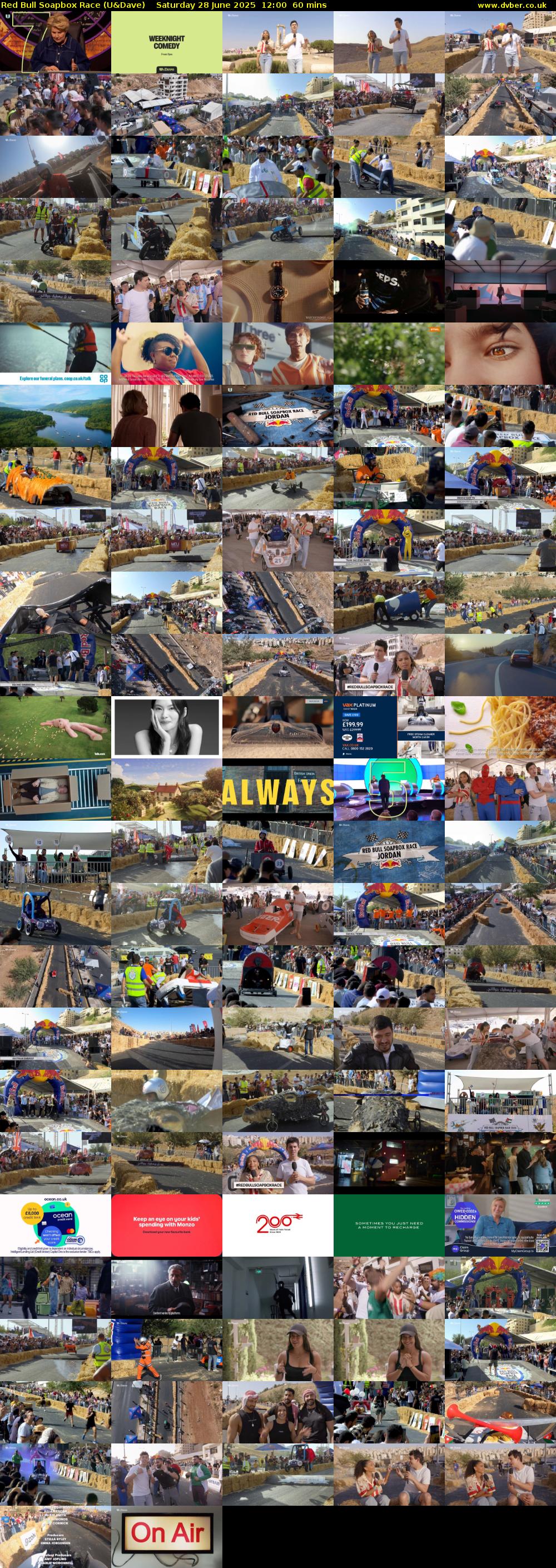 Red Bull Soapbox Race (U&Dave) Saturday 28 June 2025 12:00 - 13:00