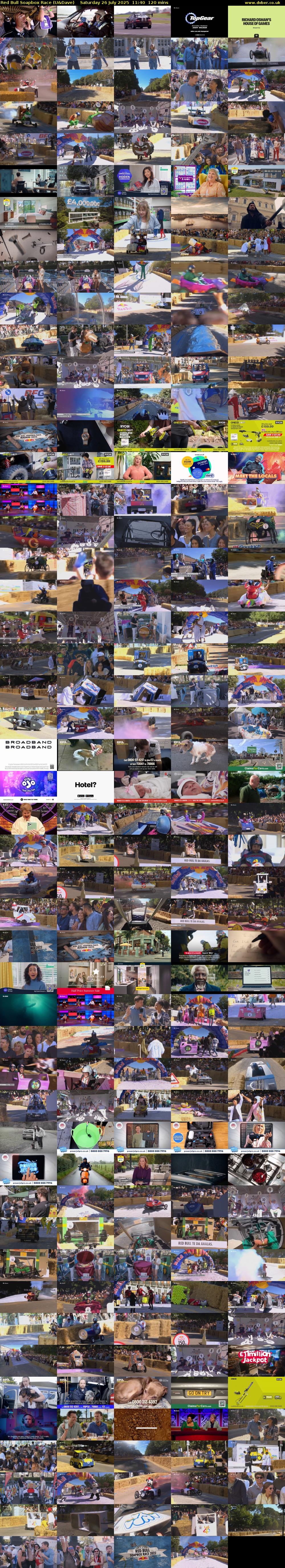 Red Bull Soapbox Race (U&Dave) Saturday 26 July 2025 11:40 - 13:40