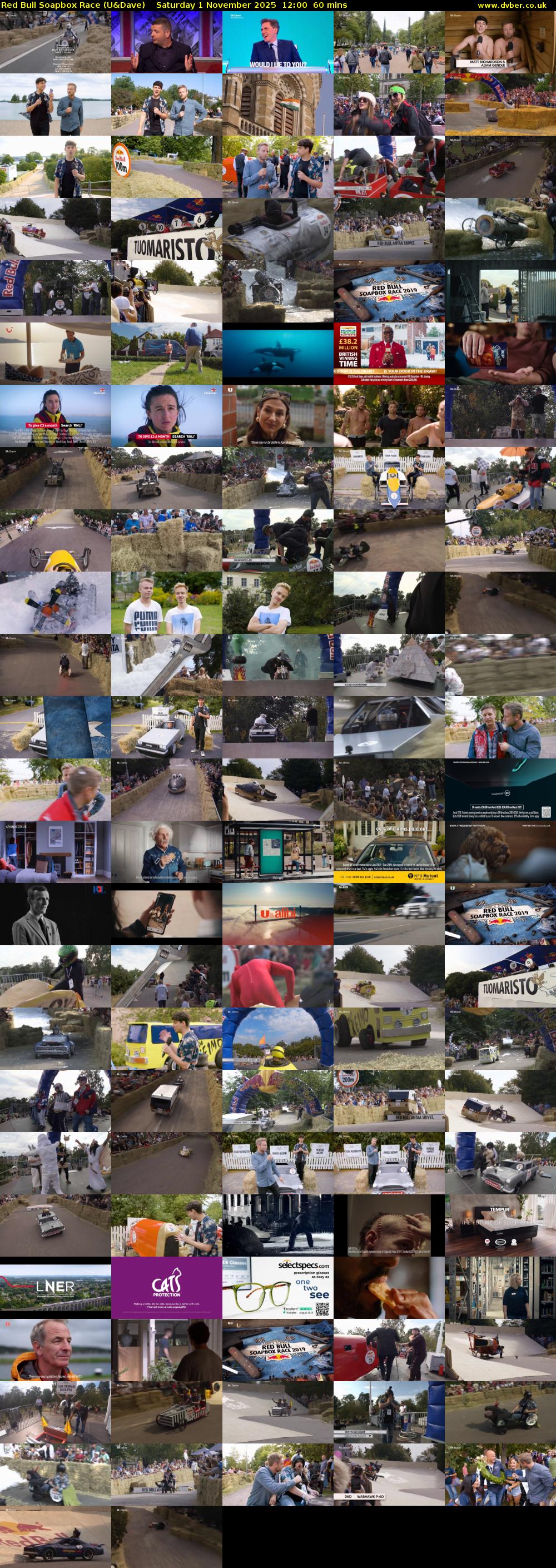 Red Bull Soapbox Race (U&Dave) Saturday 1 November 2025 12:00 - 13:00