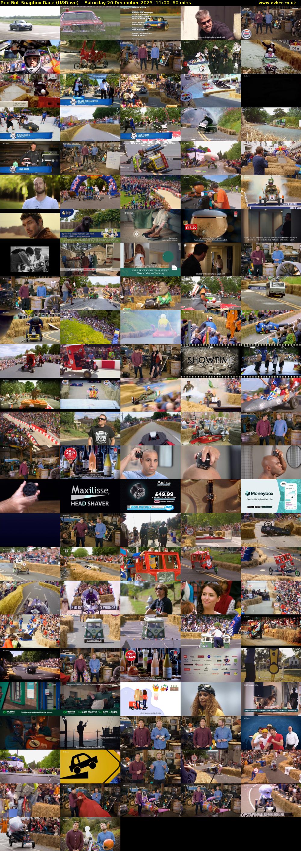 Red Bull Soapbox Race (U&Dave) Saturday 20 December 2025 11:00 - 12:00