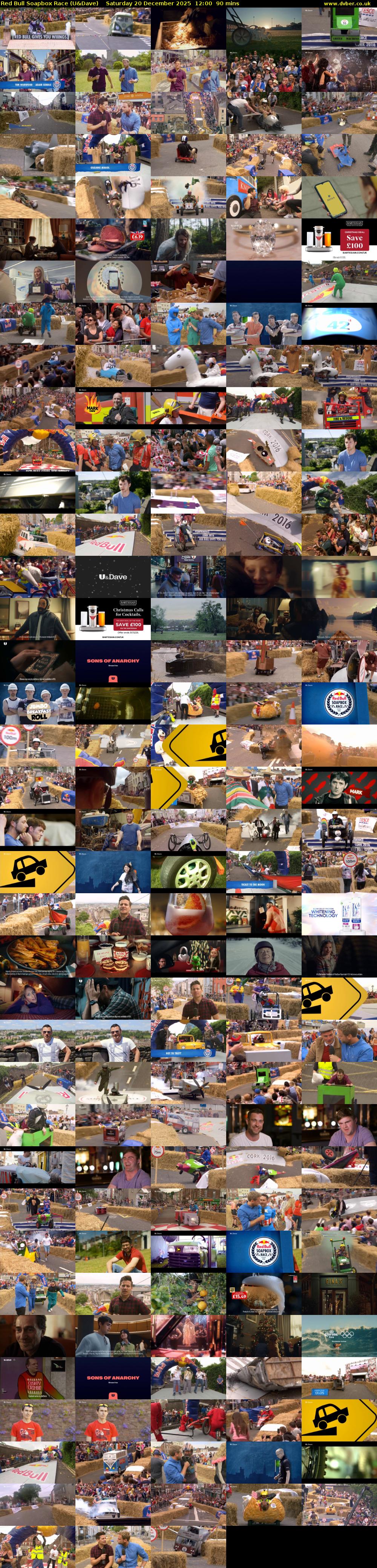 Red Bull Soapbox Race (U&Dave) Saturday 20 December 2025 12:00 - 13:30