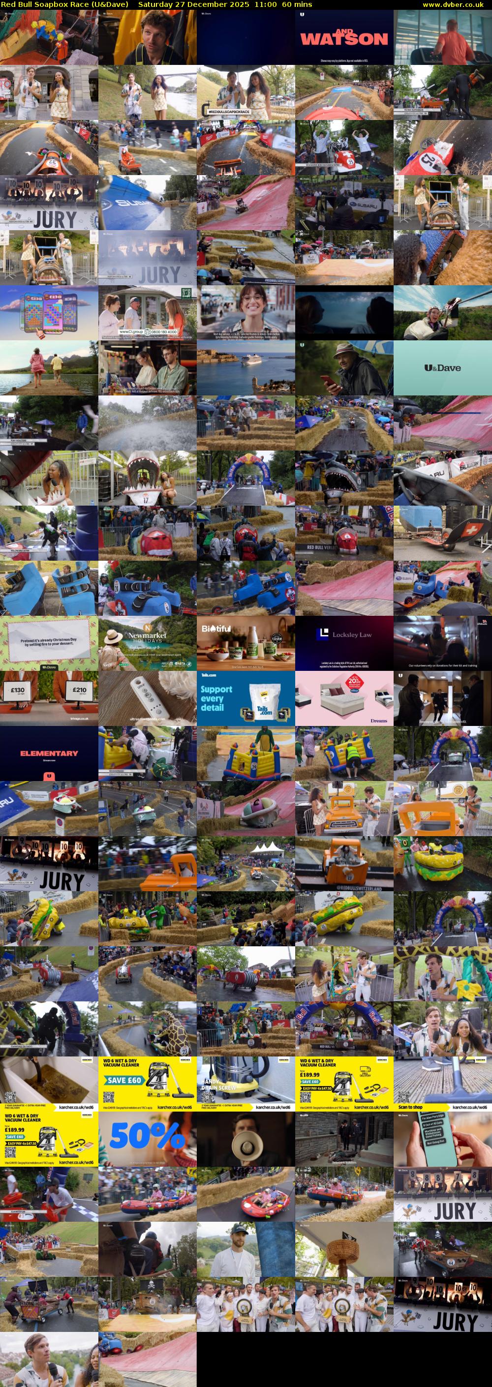 Red Bull Soapbox Race (U&Dave) Saturday 27 December 2025 11:00 - 12:00