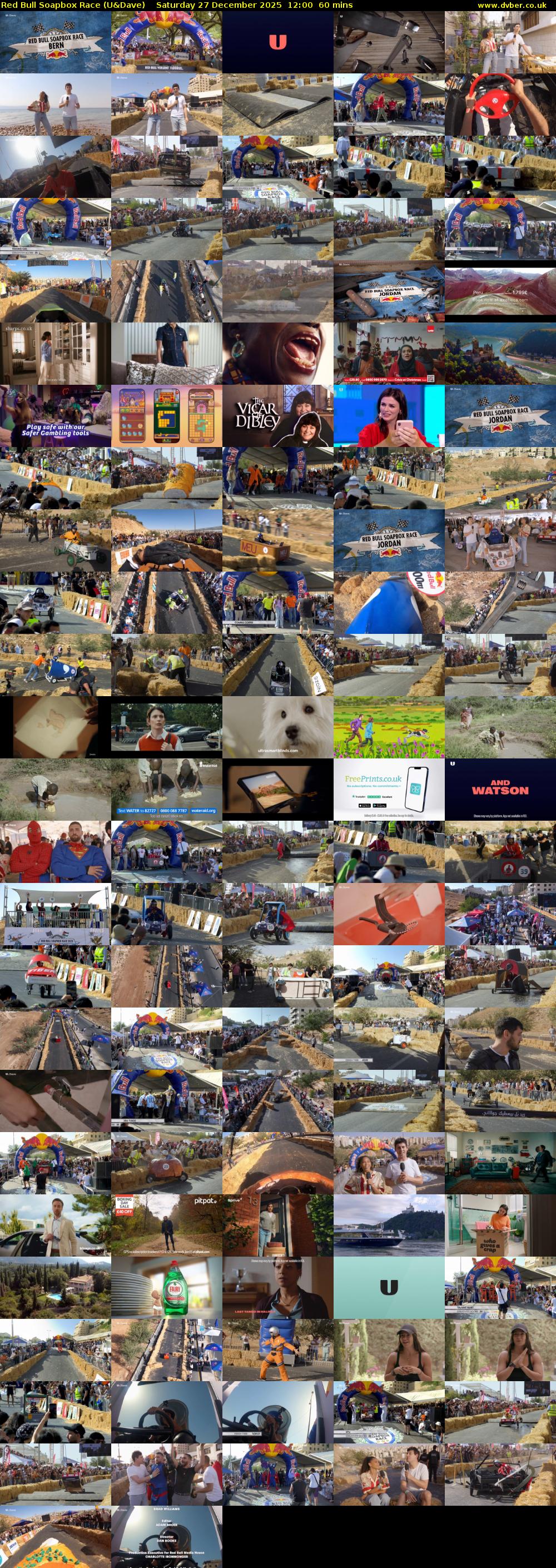 Red Bull Soapbox Race (U&Dave) Saturday 27 December 2025 12:00 - 13:00