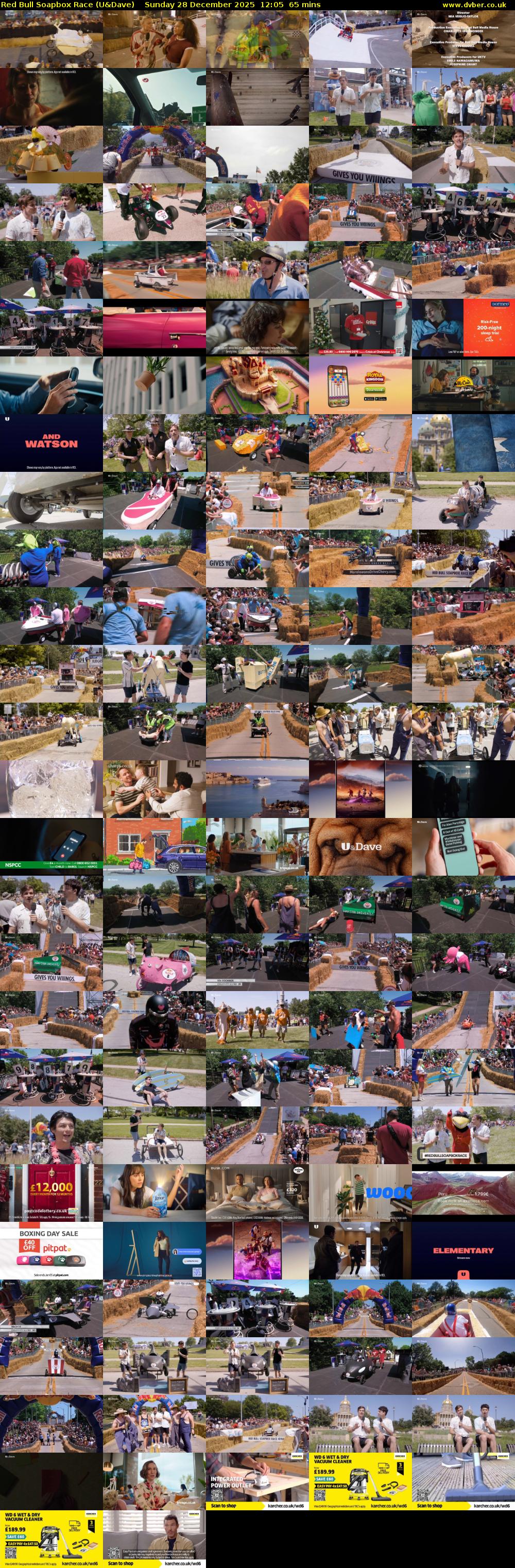 Red Bull Soapbox Race (U&Dave) Sunday 28 December 2025 12:05 - 13:10