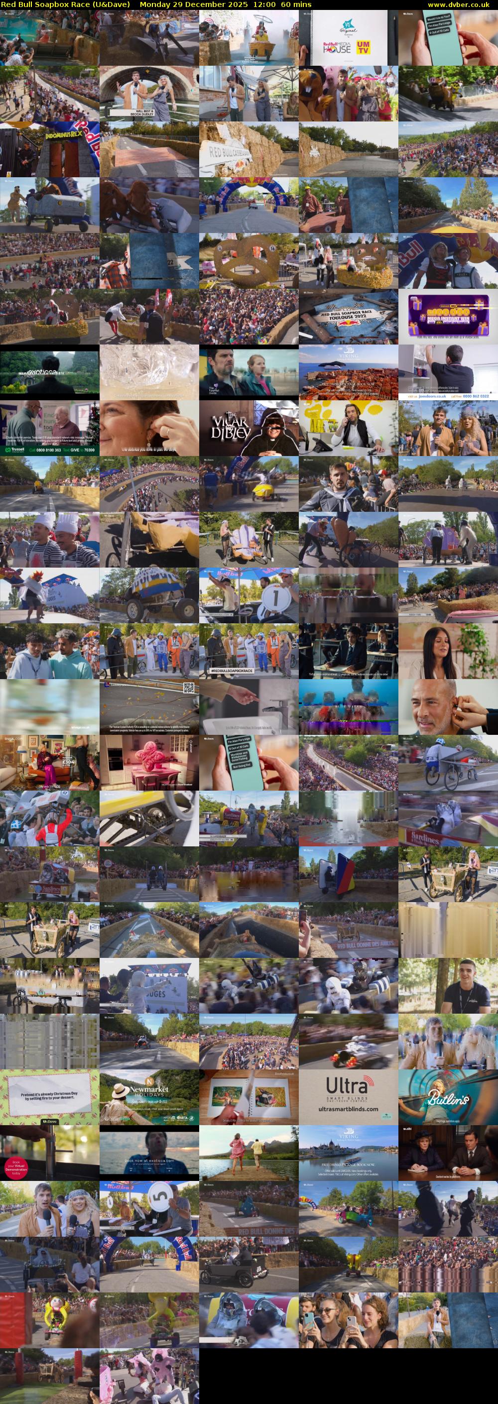 Red Bull Soapbox Race (U&Dave) Monday 29 December 2025 12:00 - 13:00