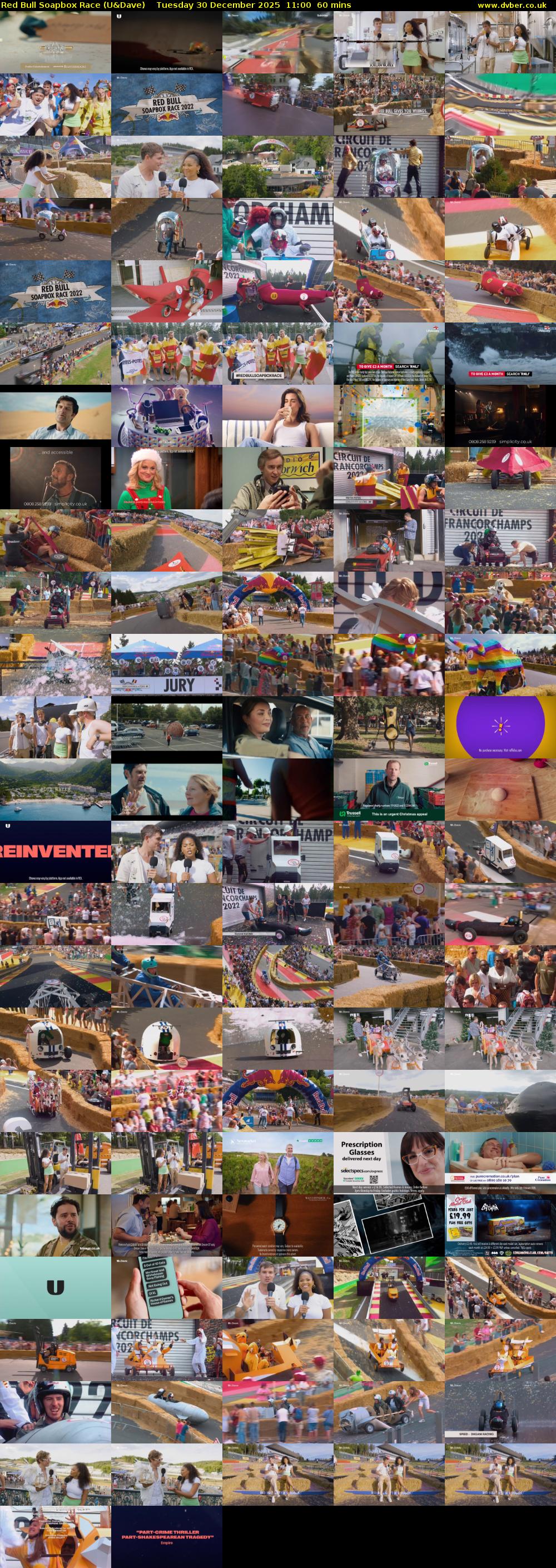 Red Bull Soapbox Race (U&Dave) Tuesday 30 December 2025 11:00 - 12:00