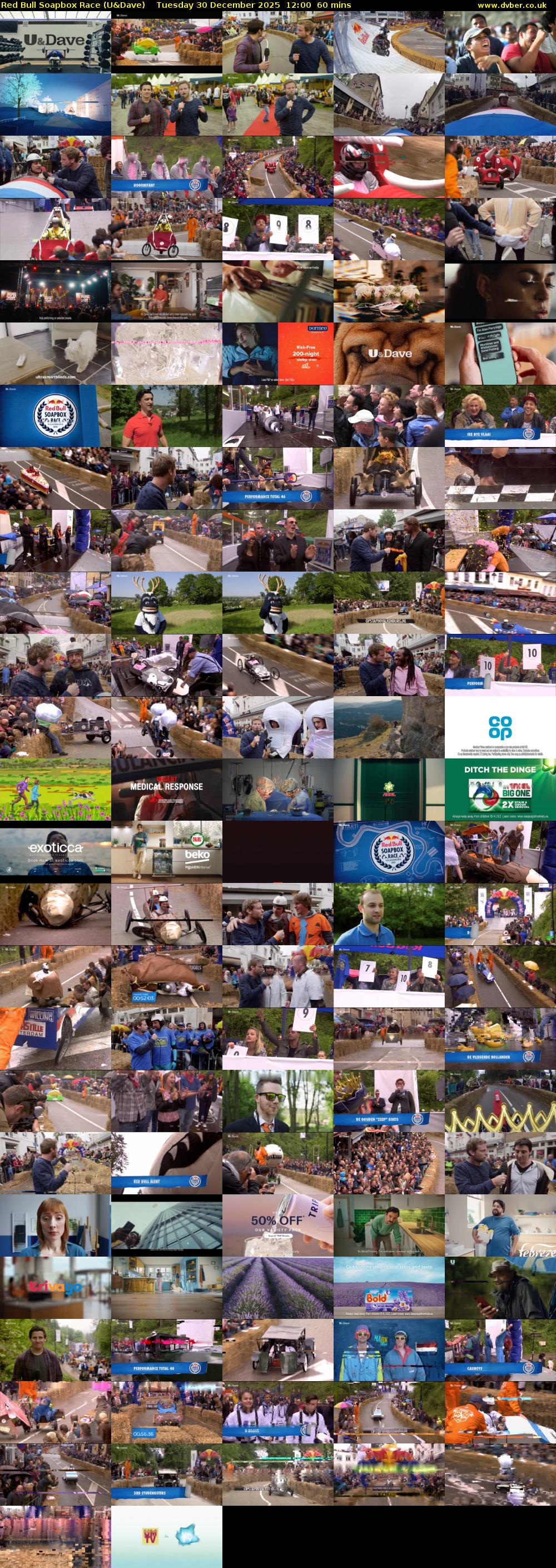 Red Bull Soapbox Race (U&Dave) Tuesday 30 December 2025 12:00 - 13:00