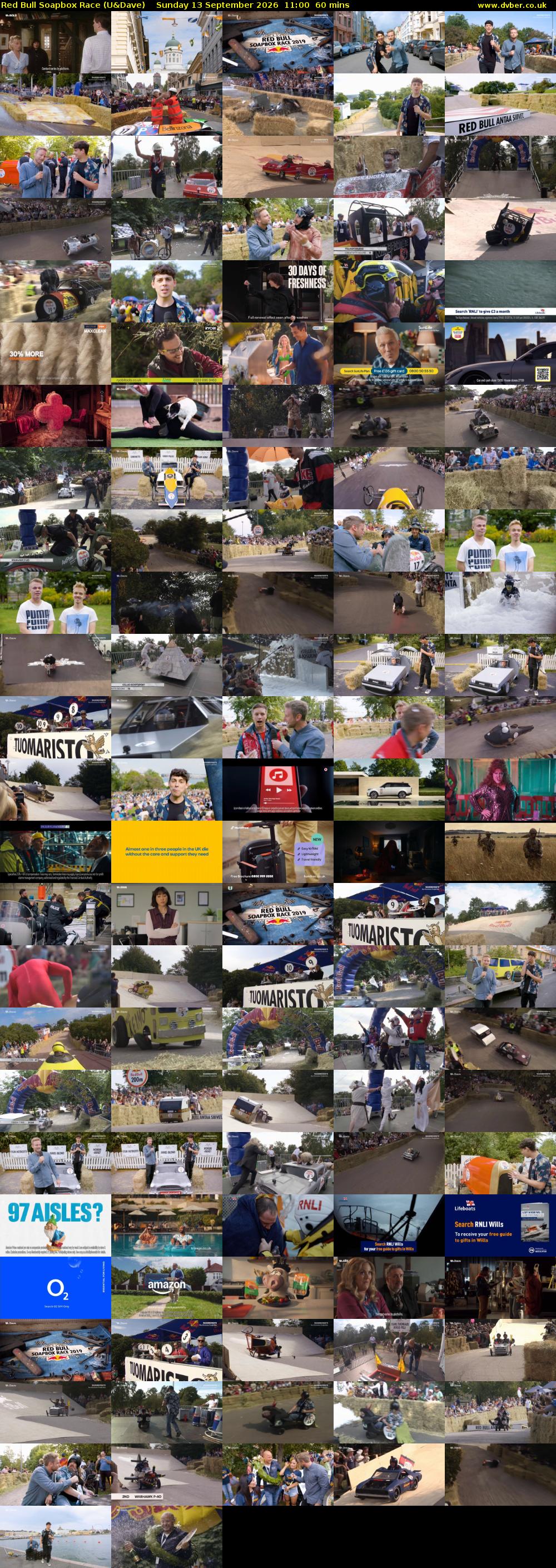 Red Bull Soapbox Race (U&Dave) Sunday 13 September 2026 11:00 - 12:00