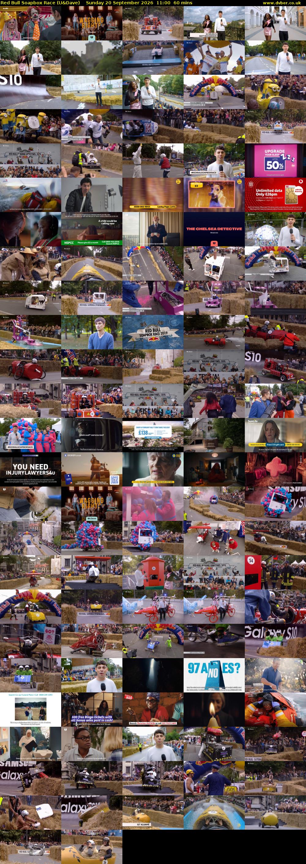 Red Bull Soapbox Race (U&Dave) Sunday 20 September 2026 11:00 - 12:00