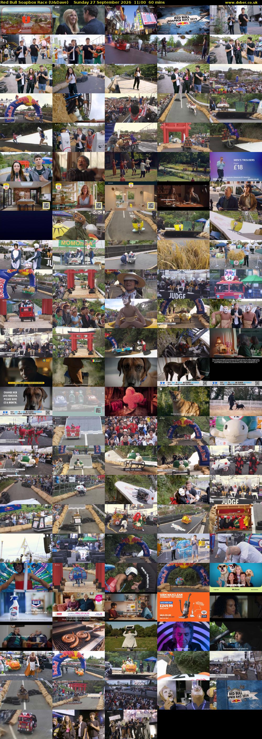 Red Bull Soapbox Race (U&Dave) Sunday 27 September 2026 11:00 - 12:00