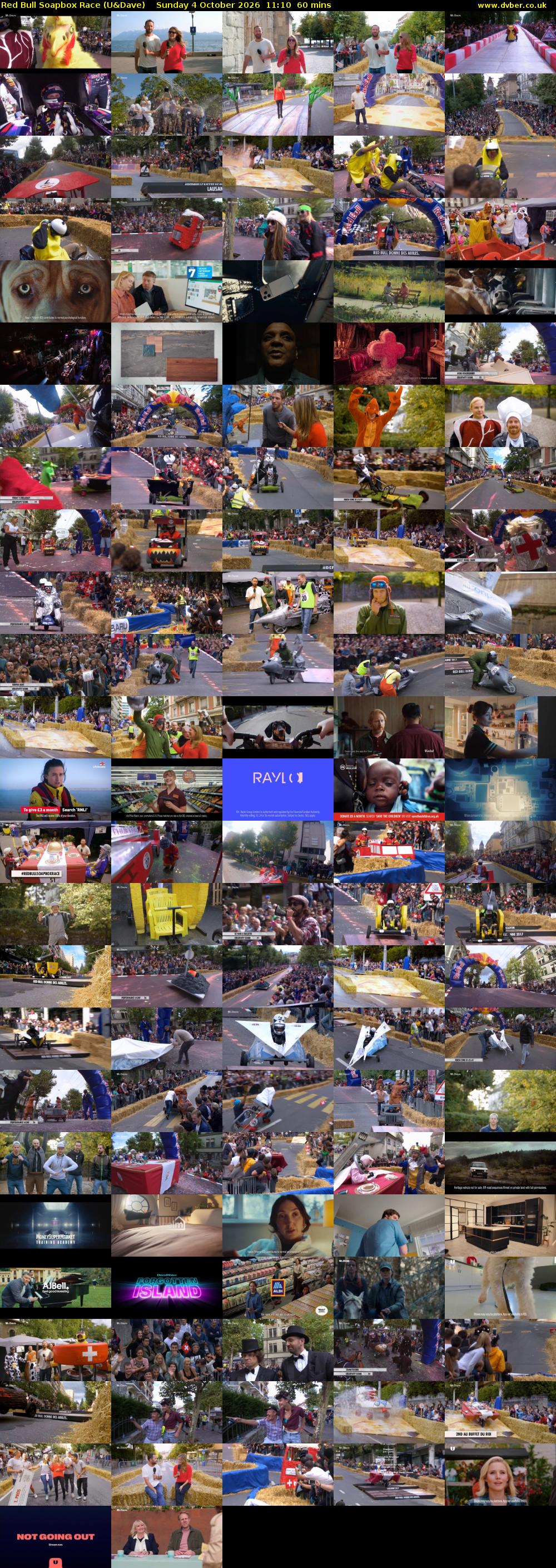 Red Bull Soapbox Race (U&Dave) Sunday 4 October 2026 11:10 - 12:10