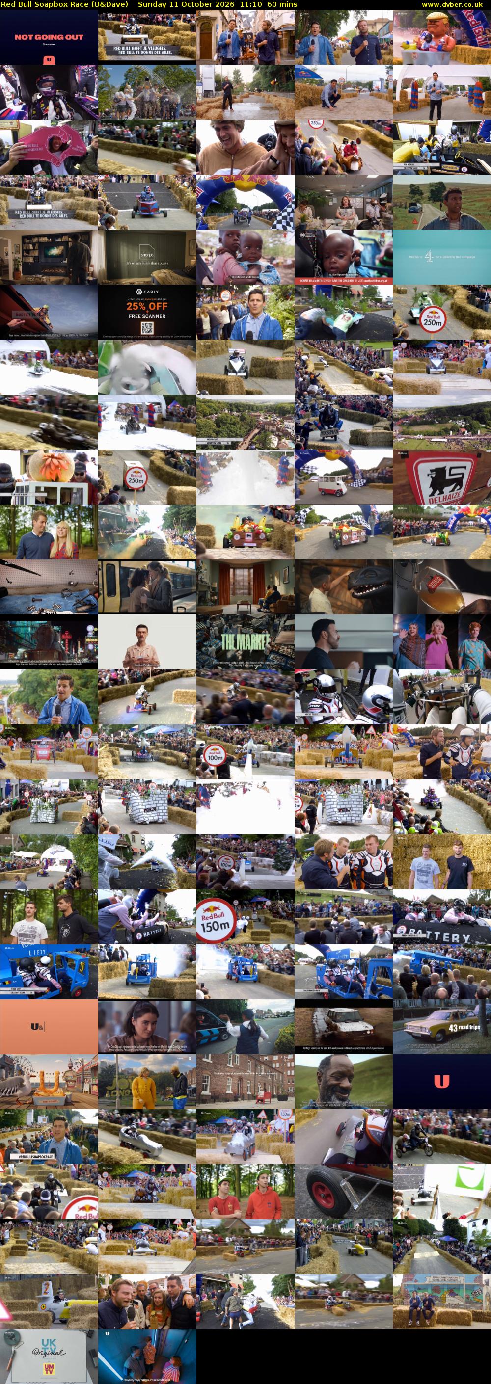 Red Bull Soapbox Race (U&Dave) Sunday 11 October 2026 11:10 - 12:10