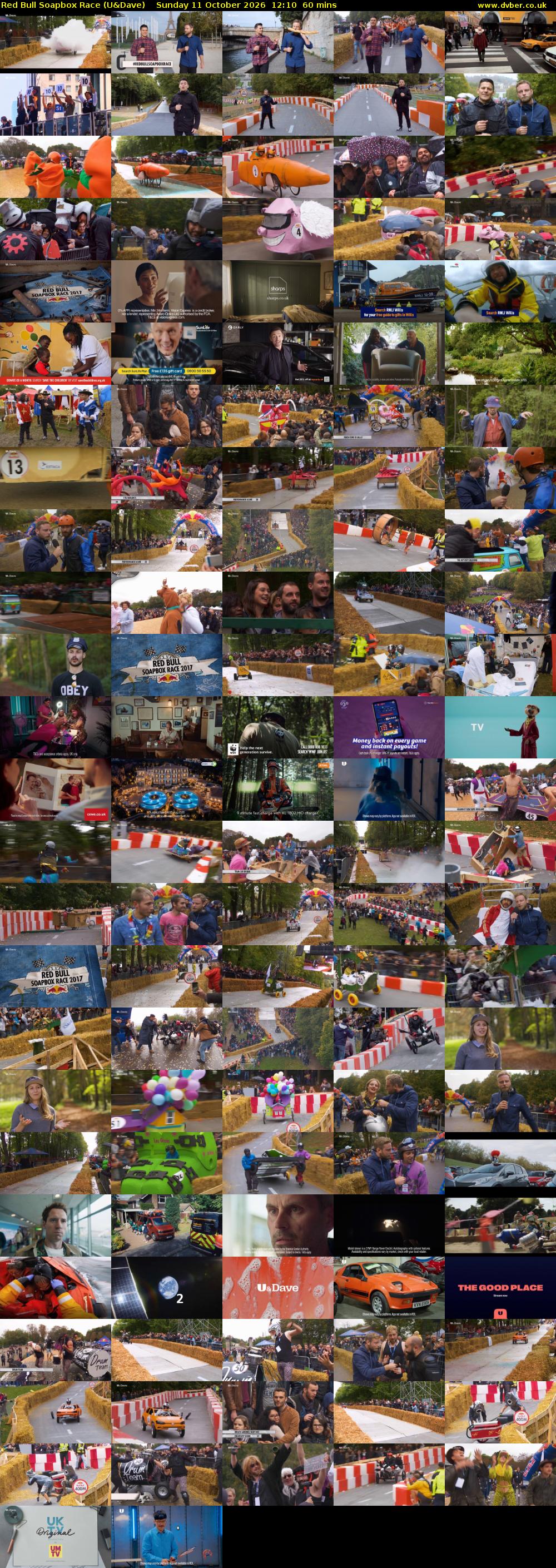 Red Bull Soapbox Race (U&Dave) Sunday 11 October 2026 12:10 - 13:10