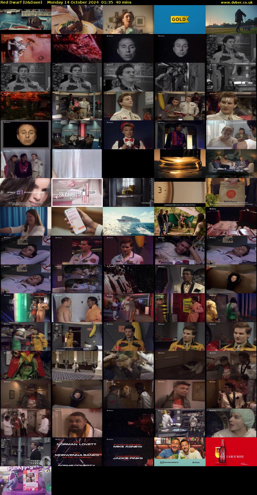 Red Dwarf (U&Dave) Monday 14 October 2024 01:35 - 02:15