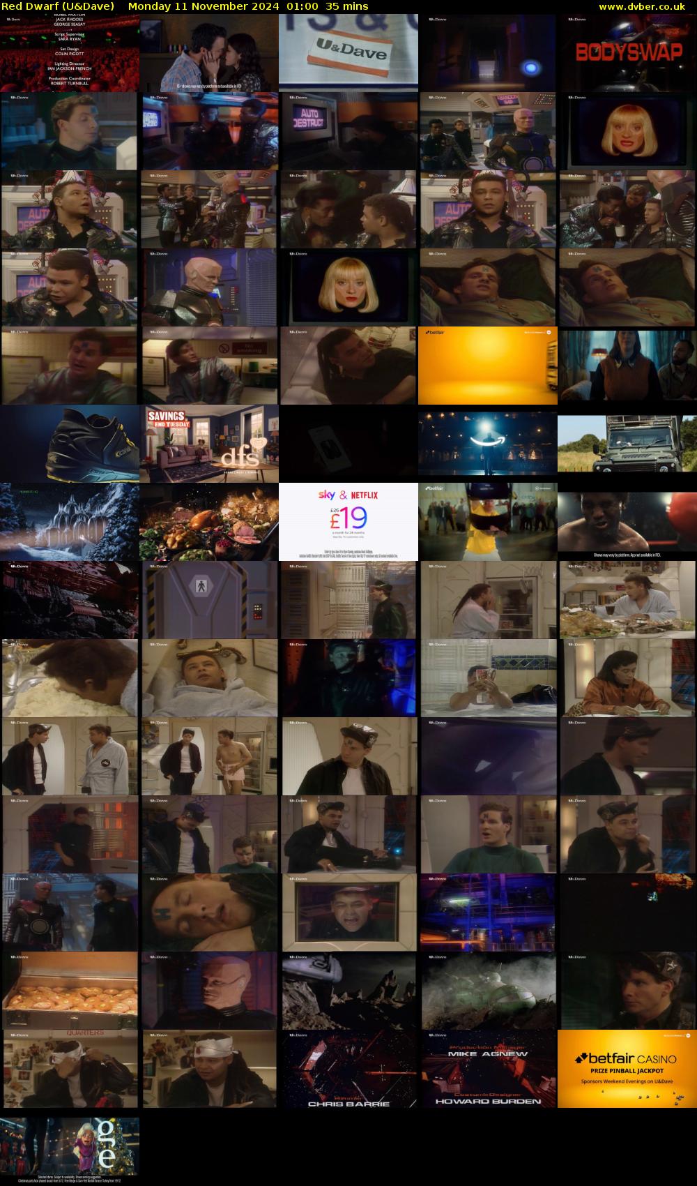 Red Dwarf (U&Dave) Monday 11 November 2024 01:00 - 01:35