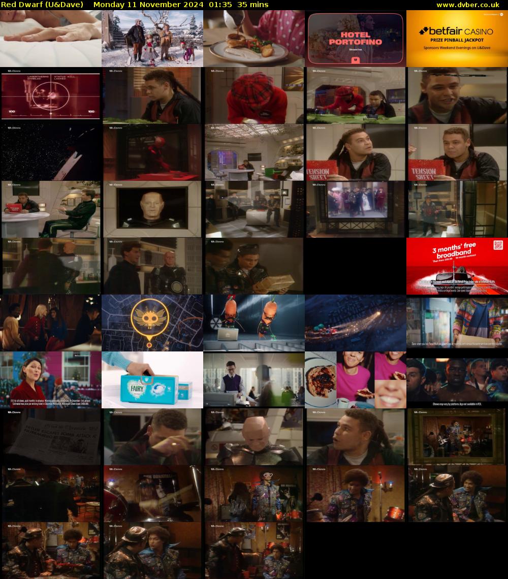 Red Dwarf (U&Dave) Monday 11 November 2024 01:35 - 02:10