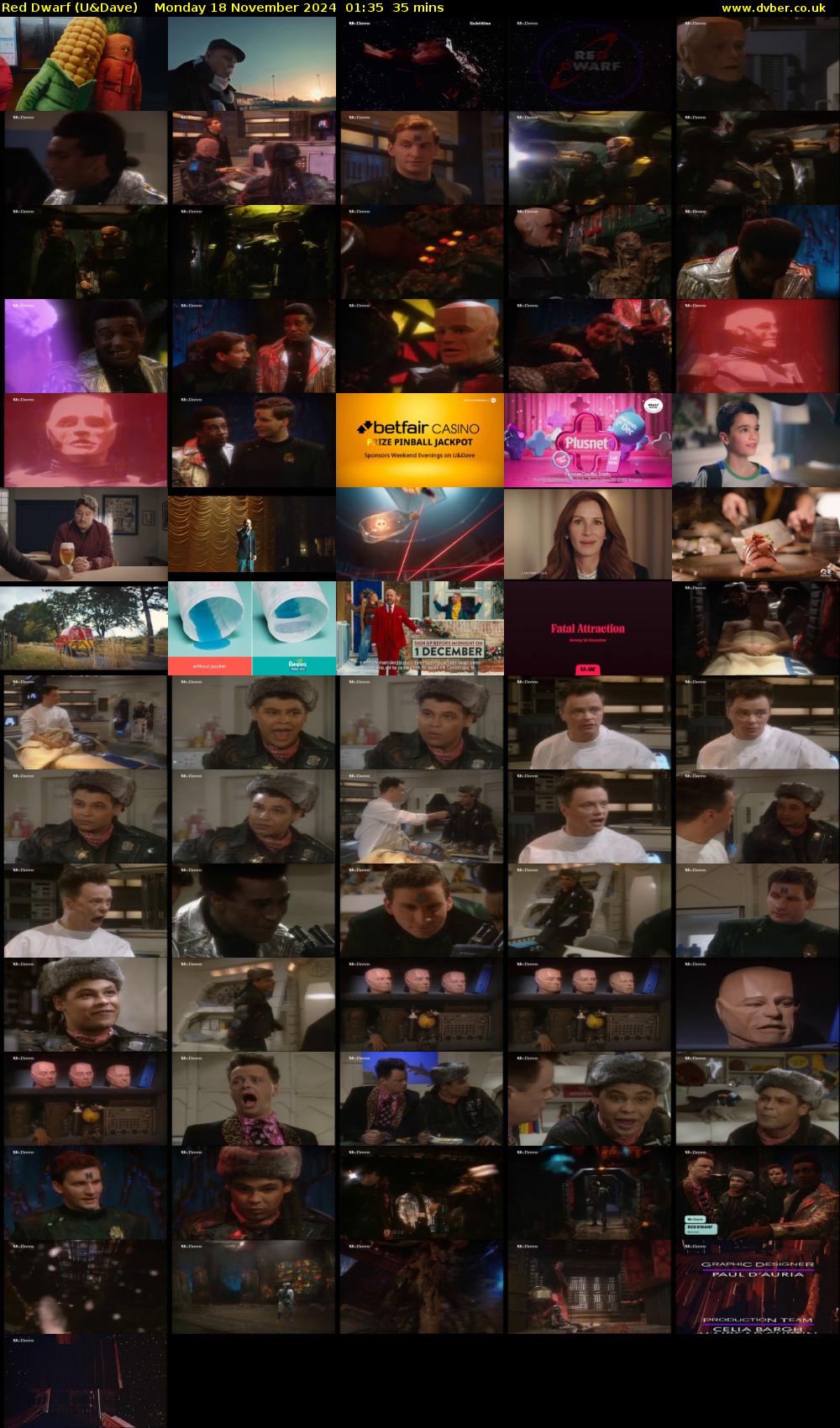 Red Dwarf (U&Dave) Monday 18 November 2024 01:35 - 02:10