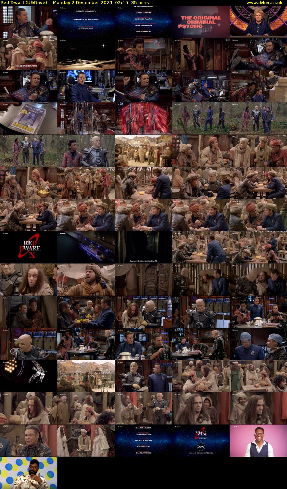Red Dwarf (U&Dave) Monday 2 December 2024 02:15 - 02:50