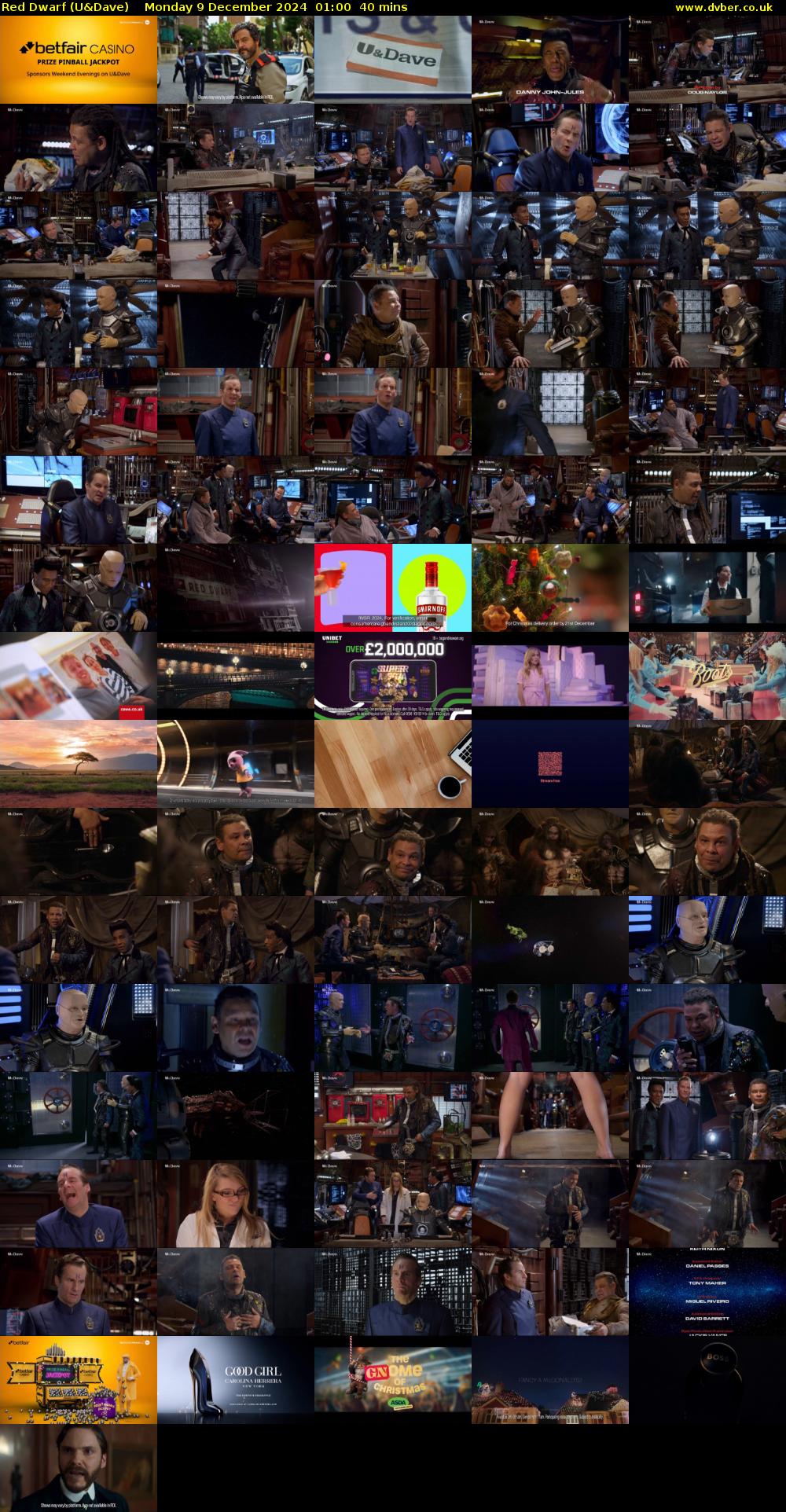 Red Dwarf (U&Dave) Monday 9 December 2024 01:00 - 01:40