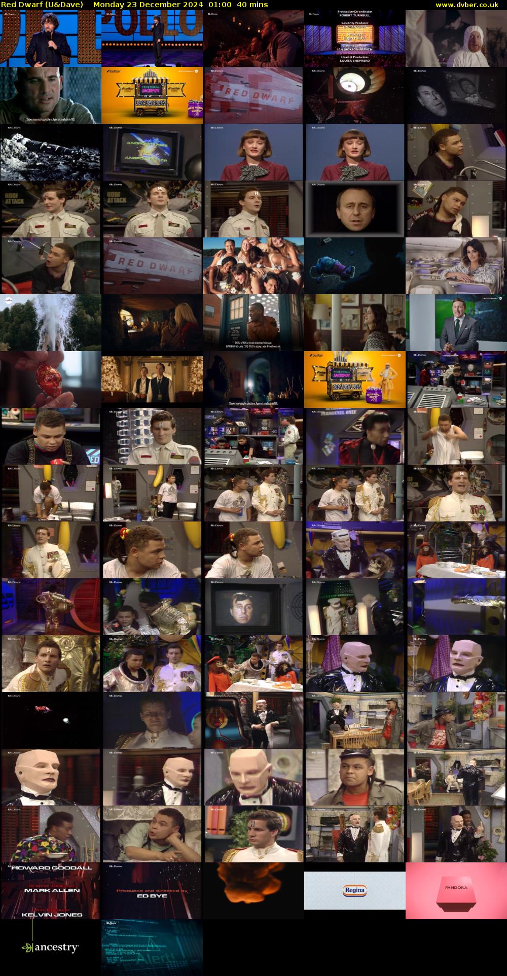 Red Dwarf (U&Dave) Monday 23 December 2024 01:00 - 01:40